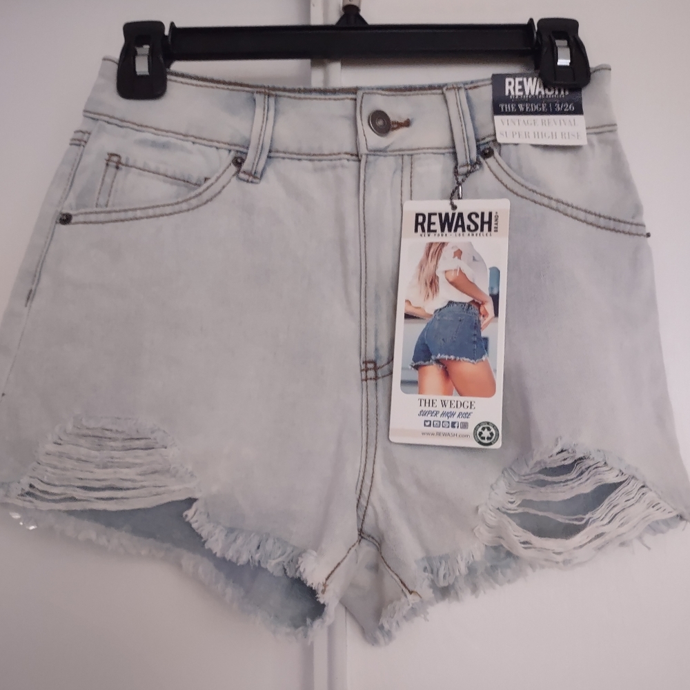 Rewash Vintage Revival Super High Rise Shorts